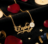 Floral Name Necklace