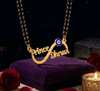 Infinity Evil Eye Couple Name Necklace