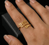 Couple heart ring
