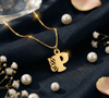 Butterfly wing Letter Pendant