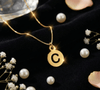 Round Simple Letter Pendant