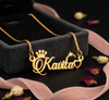 Crown heart necklace